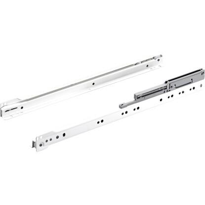 Hettich részleges kihúzású fiókgörgősín 400 mm acél porszórt fehér 1 db
