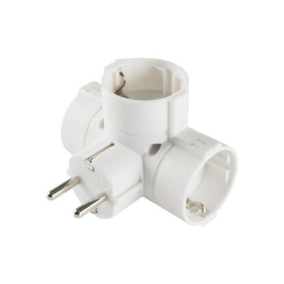 Home TPF-36 3 aljzat 230V 16A földelt fehér T elosztó