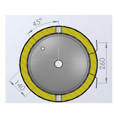 Install Storax Terra puffertároló, 100l, hőcserélő nélkül, PU szigeteléssel, fali (SH-0-100)