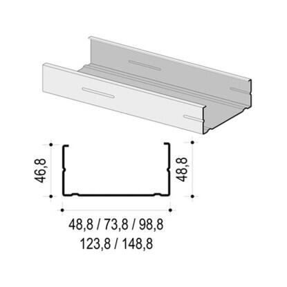 Knauf CW Profil 100/50/0,5 2,75 m