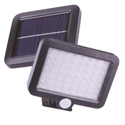 LED solar lámpa mozgásérzékelővel IP44 fekete