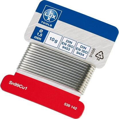 LUX rádió forrasztóón 1,5 mm 10 g
