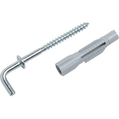 LUX univerzális galléros dübel horganyzott derékszögű kampóval 6 mm x 33 mm 4 db