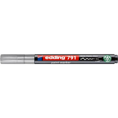 Lakkmarker, 1-2 mm, PCR, EDDING "791", ezüst