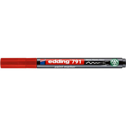 Lakkmarker, 1-2 mm, PCR, EDDING "791", piros