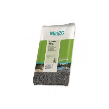 MIN2C - márvány zúzottkő (fekete, 9-12mm, 25kg)