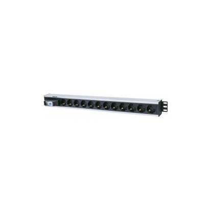 Manhattan elosztó - Vertikális Rackmount elosztó, 12 aljzat, 1.6m, PDU