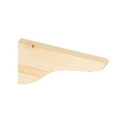 Natúr fenyő normál konzol 12,5 cm x 20 cm