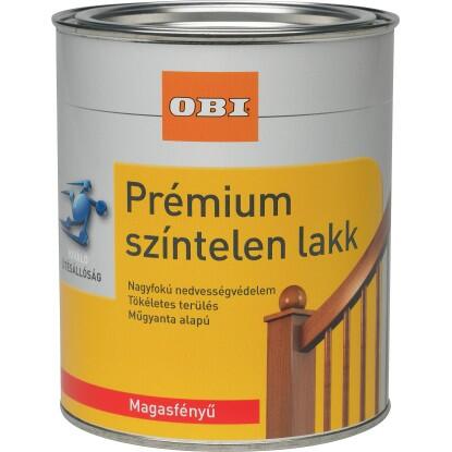 OBI Premium színtelen lakk átlátszó magasfényű 375 ml