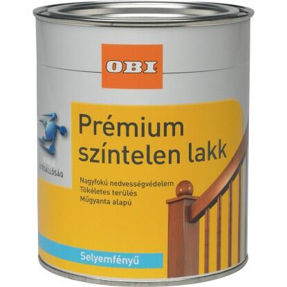 OBI Premium színtelen lakk átlátszó selyemmatt 375 ml