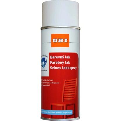 OBI lakkspray színes selyemfényű tisztafehér 400 ml