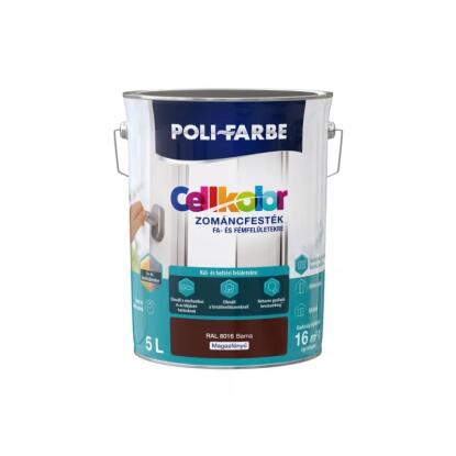 POLI-FARBE CELLKOLOR - zománcfesték - barna (magasfényű) 0,8L