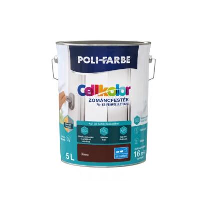 POLI-FARBE CELLKOLOR - zománcfesték - barna (selyemfényű) 2,5L