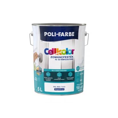 POLI-FARBE CELLKOLOR - zománcfesték - fehér (magasfényű) 2,5L