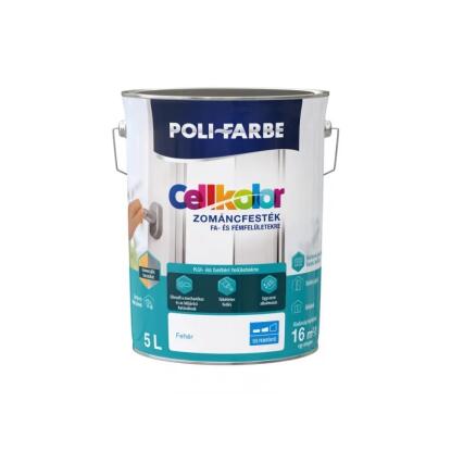 POLI-FARBE CELLKOLOR - zománcfesték - fehér (selyemfényű) 2,5L