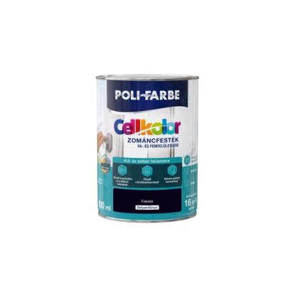 POLI-FARBE CELLKOLOR - zománcfesték - fekete (selyemfényű) 0,4L