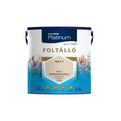 POLI-FARBE PLATINUM DECOR - metáleffekt festék - ezüst 0,75L