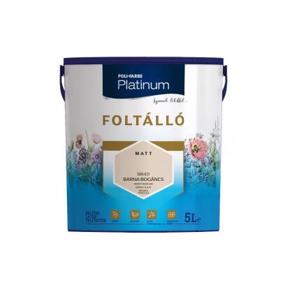 POLI-FARBE PLATINUM FOLTÁLLÓ - beltéri festék - barna bogáncs (matt) 2,5L