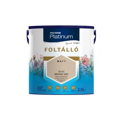 POLI-FARBE PLATINUM FOLTÁLLÓ - beltéri festék - barna bogáncs (matt) 5L