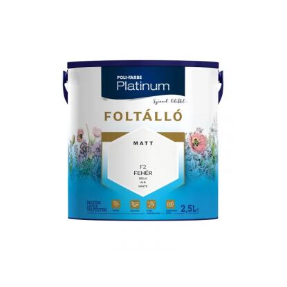 POLI-FARBE PLATINUM FOLTÁLLÓ - beltéri festék - ezüst párnacserje (matt) 5L