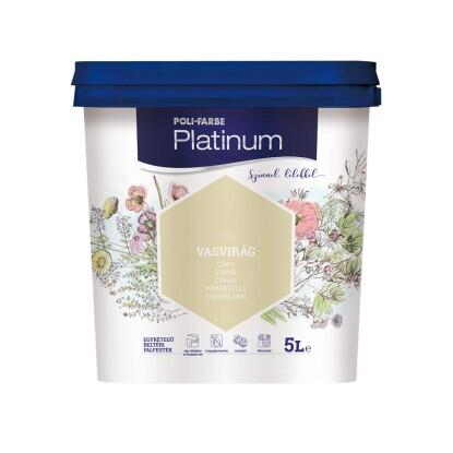 Poli-Farbe Platinum beltéri falfesték V 30 Vasvirág matt 5 l