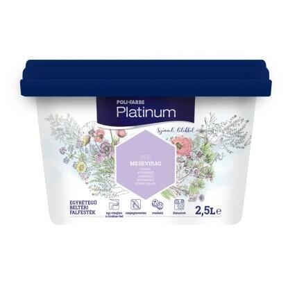 Poli-Farbe Platinum beltéri falfesték diszperziós Mesevirág matt 2,5 l