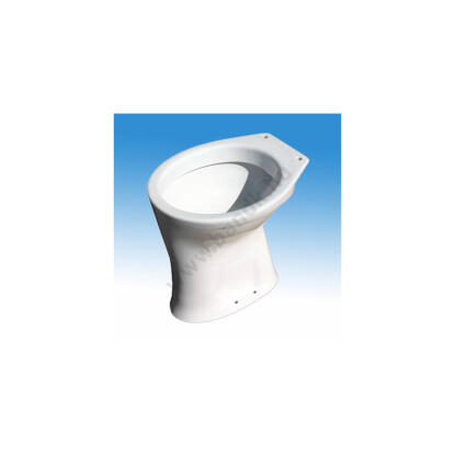 Porcelán WC-kagyló mozgáskorlátozott felhasználók részére, magasított, padlón álló, alsó kifolyással, lapos öblítéssel  TH425