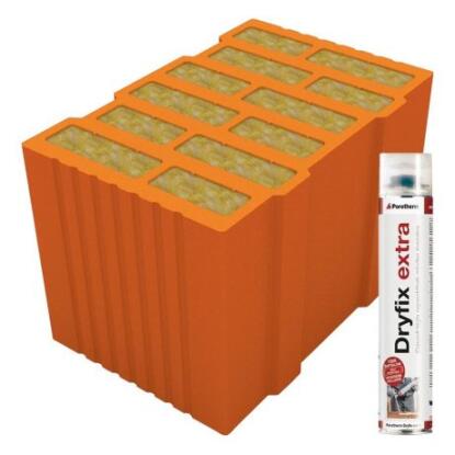 Porotherm 38 Thermo Rapid DRYFIX (38x25x24,9)