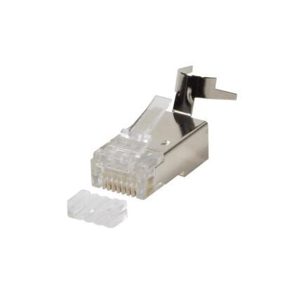 RJ45 csatlakozó Cat6, Cat6A, Cat7, Cat7A kábelre, árnyékolt, 50db/csomag