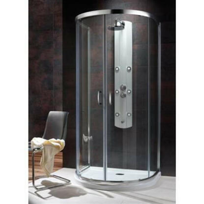 Radaway Premium Plus P zuhanykabin 100x90 íves, barna üveg 33300-01-08N