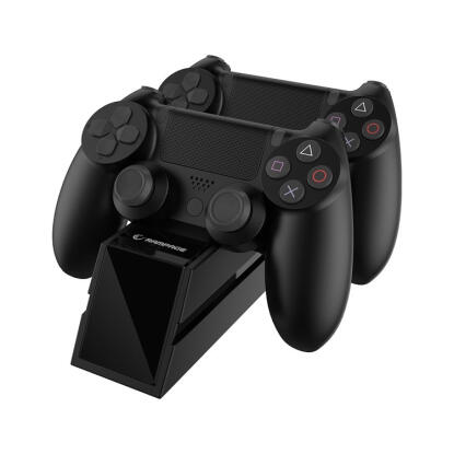 Rampage Gamepad töltő - RP-PS4 (dokkoló 2x PS4 kontroller töltéséhez, fekete)