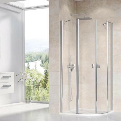 Ravak CSKK4 80 zuhanykabin krómhatású + transparent