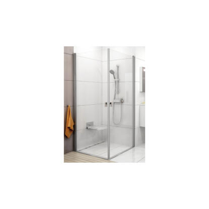 Ravak Chrome CRV1-80 fehér+Transparent zuhanyajtó (1QV40101Z1)