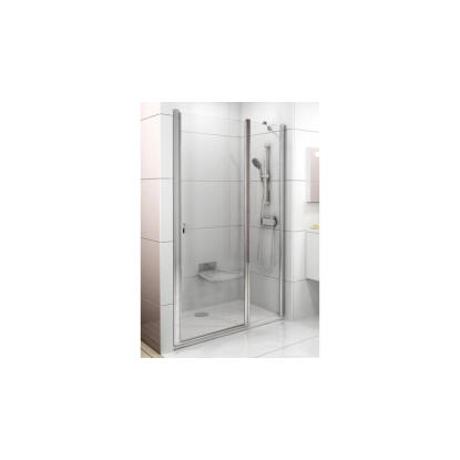 Ravak Chrome CSD2-110 (szatén+transparent) kétrészes zuhanyajtó (0QVDCU00Z1)