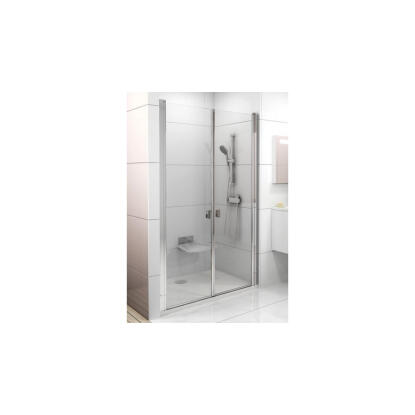 Ravak Chrome CSDL2-110 (szatén+transparent) kétrészes zuhanyajtó (0QVDCU0LZ1)