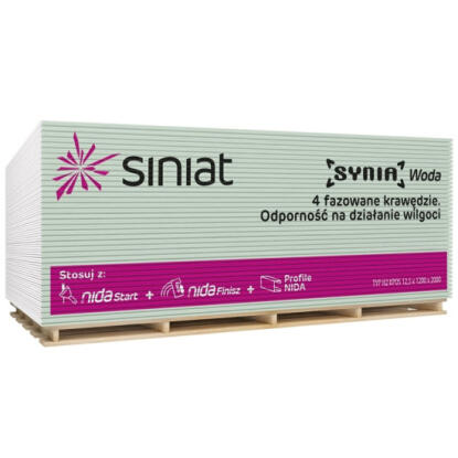 SINIAT normál gipszkarton 12,5x1200x2000