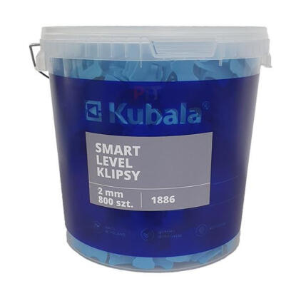 SMART LEVEL fugázó klipsz, 2,0 mm, 800 db + 20 literes vödör, KUBALA