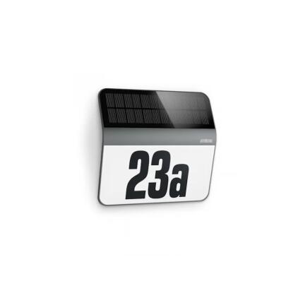 STEINEL XSOLAR LH-N - napelemes kültéri falilámpa házszámmal (LED, antracit)