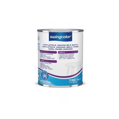 SWINGCOLOR 2in1 - zománcfesték (akril) - fehér (magasfényű) 0,375L