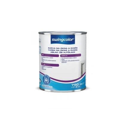 SWINGCOLOR - ablak- és ajtólakk (akril) - fehér (magasfényű) 0,375L