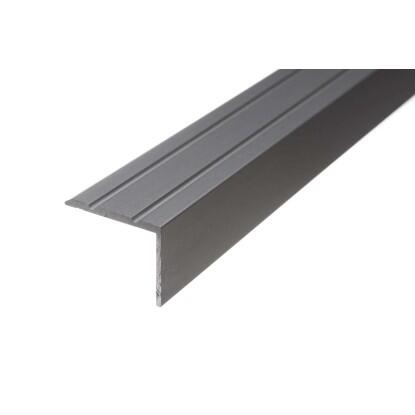 Sarokprofil eloxált alu öntapadó csiszolt rozsdamentes acélszínű