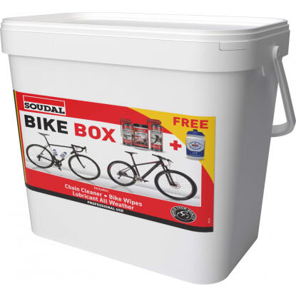 Soudal CR Kerékpáros doboz (szett:sampon+PTFE+kendők+kulacs)