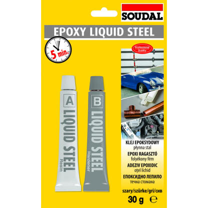Soudal Epoxy Liquid Steel 2x15gr 2K Rapid Soudal