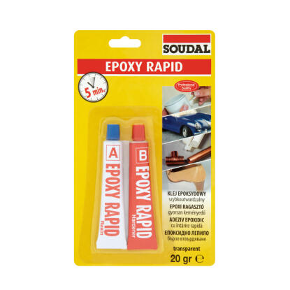 Soudal Epoxy Rapid 2x10gr 2K Transp. Soudal