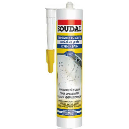 Soudal neutrális szilikon fehér 300ml
