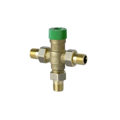 TM50-1/2E termosztatikus HMV keverőszelep, 3/4"-es KM, 30...60°C, PN10, 90°C, kvs=1,5