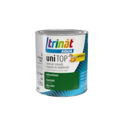 TRINÁT AQUA UNITOP - alapozó és fedőfesték - fekete (selyemfényű) 0,75L