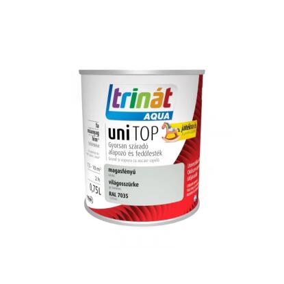 TRINÁT AQUA UNITOP - alapozó és fedőfesték - világos elefántcsont (selyemfényű) 0,75L