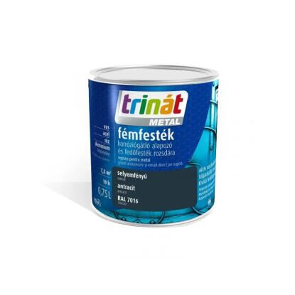 TRINÁT METAL - zománcfesték - antracit (matt) 0,75L