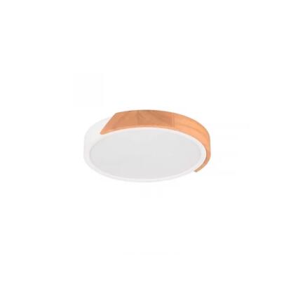 TRIO JANO - mennyezeti lámpa (LED, Ø31cm, fehér-fa)